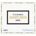 It's Always Happy Hour Here Needlepoint Canvas